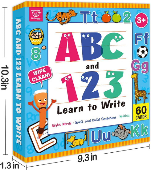 Preschool Learning Activities Number Letter Tracing Book, Pre Kindergarten Workbook for Kids, Montessori Educational
