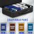 1200-2200 Set Vitula Cards Case Fits for MTG, Cards Against Humanity, Yugi-oh, Portable Card Storage Box with a Dice