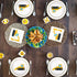 96Pcs Set 24 Whaline Construction Party Tableware Dump Truck Paper Plate Napkin Cup Yellow Black Disposable Dinnerware