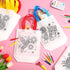 24 144 Pasimy Pieces Mandala Animals Coloring Goodies Bags with Makers Recycle Coloring Gifts Bags Color Your Own Totes