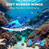 Swimming Summer 8-12, QUN XING Remote Control Stingray Pool Toy Realistic RC Manta Ray Diving Rechargeable Battery