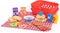 Fat Brain Toys Pretendables Picnic Basket Set - Pretend Playset with Storage,