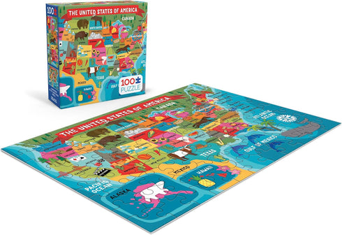 Ceaco - 100 Piece Jigsaw Puzzle - USA Map