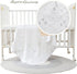 37x39 Booulfi Baby Christening Blanket Baby Blankets Neutral Newborn Essentials White Nursery Blankets Knitted Baptism