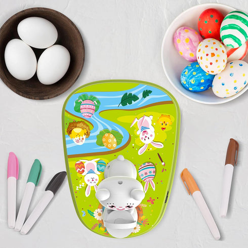 30 12 Engfa Easter Egg Decorating Kit with Pcs Eggs and Dying Markers Spinner, Easter Gifts for Kids Bunny Decorating