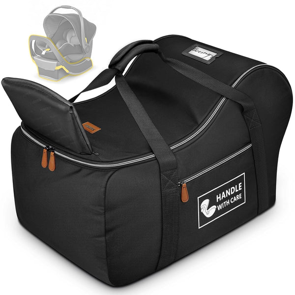 YOREPEK Car Seat Travel Bag Fits Infant Carseat with Anti-Rebound Bar Base,