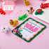 28 3D JOYIN Pcs Printed Mini Animals with Valentine Greeting Cards, Animals Articulated Flexible Fidget Toys for Kids