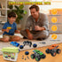 3 4 5 6 7 8 Take Apart Monster Truck Toys for Year Old Boys, STEM Educational Building Toys with Electric Drill