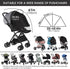 2-in-1 UPF50+ Bemece Durable Baby Mosquito Net with Sunshade for Stroller, Universal Mosquito for Stroller with Two-Way