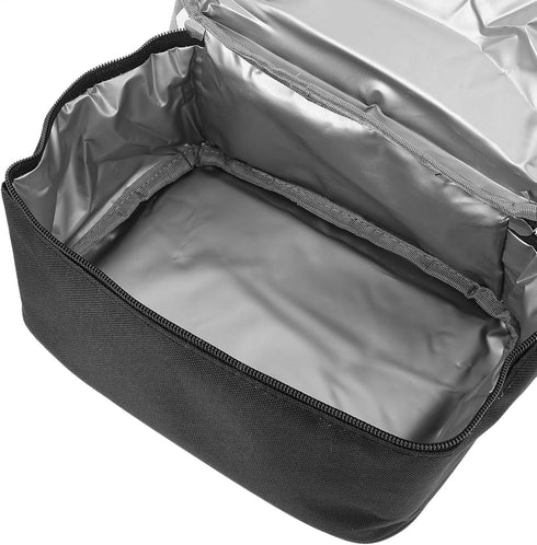 Insulated Black Bottle Cooler Bag for Travel Nursing & Milk Storage