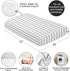 Sweet Jojo Designs Fitted Baby Crib Sheets (Grey and White Striped) for Boys or Girls, Infant Nursery, Toddler Room