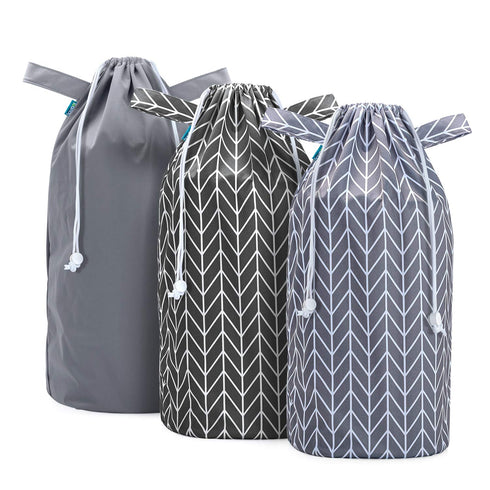 Teamoy Pail Liner for Cloth Diaper(Pack of 3), Reusable Diaper Pail Wet