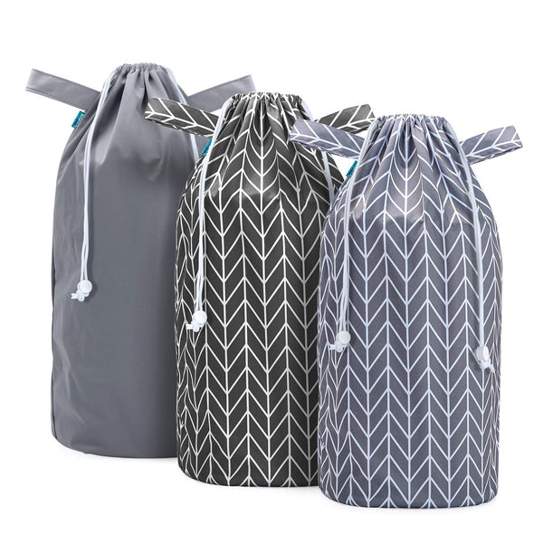 Teamoy Pail Liner for Cloth Diaper(Pack of 3), Reusable Diaper Pail Wet