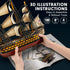 CubicFun 3D Puzzles Large HMS Victory Vessel Ship Model Kits, 189 Pieces, T4019h