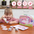 Set Set, 3 4 5 6, JOYIN Unicorn Tea Party for Little Girls, Pretend Pink Tin Teapot Princess Tea Time Play Kitchen Toy