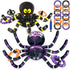Max Fun Halloween Ring Toss Game, Inflatable Spiders Set 2 Pack for Kids, School Carnival Party Favor Supplies, Indoor
