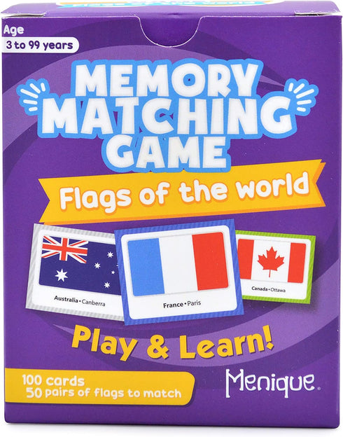 Flags of The World Memory Matching Game by Menique