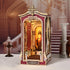 Kit,3D Book Nook DIY Wooden Puzzle with LED Bookend Bookshelf Decoration,Miniature Doll House for Home Decor, Jesus