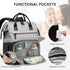 Backpack, Backpack Mommy LOVEVOOK Diaper Bag Baby Bag with Changing Station, Large Diaper for Mom Dads, Waterproof