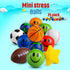 Bulk Mini Stress Balls (25 Pack) 2-3 Inch Soft Squeezable Fidget Toy Balls, Variety of Shapes & Colors for Kids Party