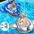 2 Pack Water Squirt Guns, Shark Pool Floats for Kids 3-8 Years, Inflatable Ride-on Toddler Pool Toys for Summer