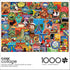Buffalo Games - Lewis T Johnson - Suitcase Stickers - 1000 Piece Jigsaw Puzzle for Adults Challenging Puzzle Perfect for Game Nights - Finished Puzzle Size is 26.75 x 19.75