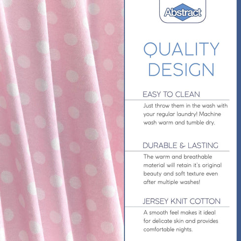 Abstract Pack 24"x38" Mini Crib Cotton Sheets - n Play Sheets Fitted- Ultra Soft Crib Sheets for Boys Girls Baby