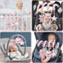 Infant Baby Pink Pig Spiral Activity Hanging Toys for Car Seat, Stroller Bar, Crib Mobile with Mirror