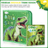 Set 57Pcs 4-6-8, 5,7,Gel Fruit Scented Markers with Glitter Dinosaur Pencil Case & Stationery, Art Supplies for Kids