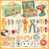 Set Drill,155Pcs Set Toolbox,STEM 3 4 5 3-5 Kids Tool with Toddler Tool with Montessori Toys for Year Old,Pretend Play