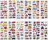 BEESTECH 400+ Cars and Truck Stickers for Kids, 24 Sheets Construction Stickers for Birthday Party Favors