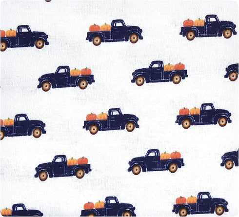 Hudson Baby Unisex Cotton Flannel Receiving Blankets in Pumpkin - One Size