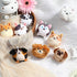 18 3.15 Inch Set Halloscume Pcs Mini Stuffed Animals Bulk Small Plush Cat Puppy Kitten Dog Toys Keychains for Easter