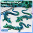 TXB3DOK 31.5 3D 3D 3D Large Printed Dragon Bigger Fidget Animals Toys, Giant Flexible Articulated Fidget Toy, Huge
