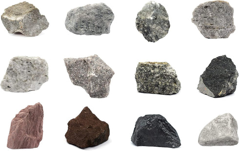 EISCO Rock Cycle Kit, 12 Pieces with Metamorphic, Igneous & Sedimentary Rocks for Fun Geology Activity