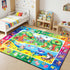 Rogara Kids Rug for Playroom, Educational Learning Play Mat, Soft Non-Slip Machine Washable ABC Alphabet Carpet
