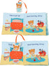 Teddy Bear Cloth Crinkle Books for Babies, Soft Tummy Time Mirror Toy, Gifts for Boys Girls Baby Shower, 0-3 Years