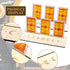 Blulu Wooden Tarot Card Stand Holder - 4 Pcs Moon Phase Altar Stand for Lenormand Oracle, Elegant Style