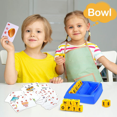 Matching Letter Game - Alphabet Spelling & Reading Words, Early Learning Educational Toy for Preschool Kids Over 3-8