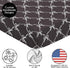 Sweet Jojo Designs Fitted Baby Crib Sheets (Black and White Bows) for Girls, Infant Nursery, Toddler Room - Standard