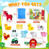 Montessori Toys for Kids 3-7, Wooden Farm Animal Blocks Stacking Games, Educational Toy for 3-6 Year Olds, Birthday