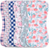 2-in-1 Burp Cloths and Baby Bibs - 6 Pack Large Super Absorbent
