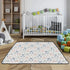 Yuiboo Tummy 50'' 50'' Fast Food Delight Dark Soft Padded Baby Activity Play Mat for Indoor Outdoor Waterproof Time