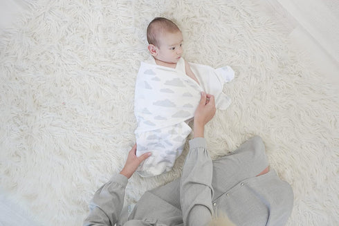 BaeBae Goods Set 4, (3-6 Swaddle Blanket, Adjustable Infant Baby Swaddling Wrap of Baby Swaddling Wrap Blankets