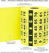 250 Bingo Game Cards, Yellow (8 Color Selection), 4” x 3.5”, Customizable Book for Events, Single or Multi Use