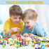 WishaLife 250 Pieces STEM Building Blocks Set - Kids Tube Locks Construction Set with Storage Box for Preschool Learning