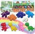 HengNexus Dinosaur Crayons for Kids, 8 colors Non-Toxic Washable Dinosaur Shaped Crayons with