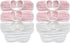 MUKIN Soft Cotton Muslin Baby Bibs 6 Pack | Adjustable Snap Closure