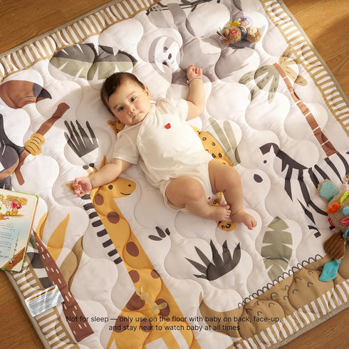 Momcozy 50x50 Tummy Baby Play Mat for Floor, Thickened Playpen Mat, Playmate for Baby Time, Waterproof & Non-Slip