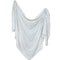 Copper Pearl Large Premium Knit Baby Swaddle Receiving Blanket Grey and White